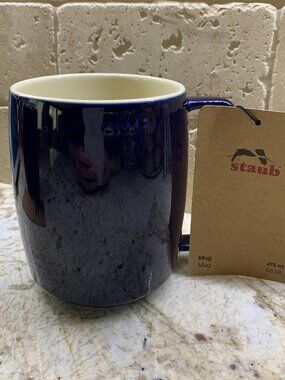 Staub Mug Dark Blue NWT Coffee